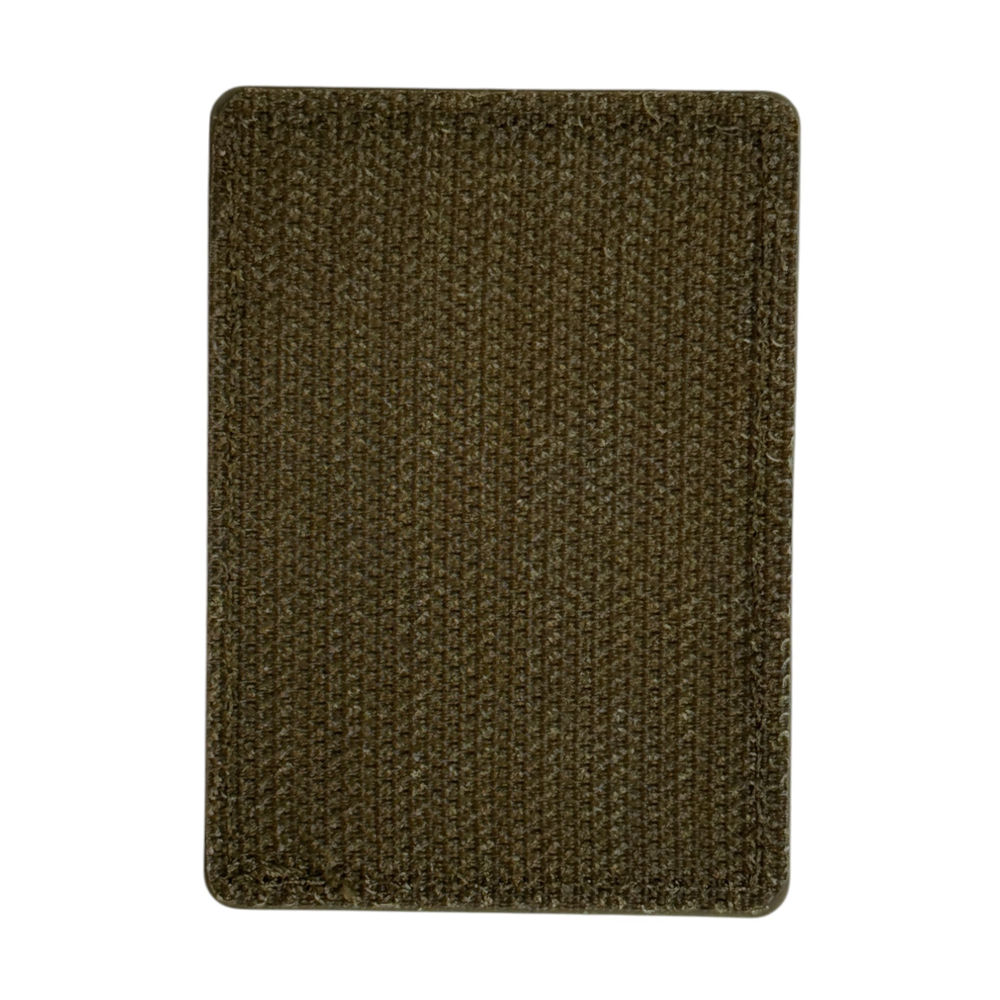 rectangle tactical military 3D PVC Hook and loop patch. Back view