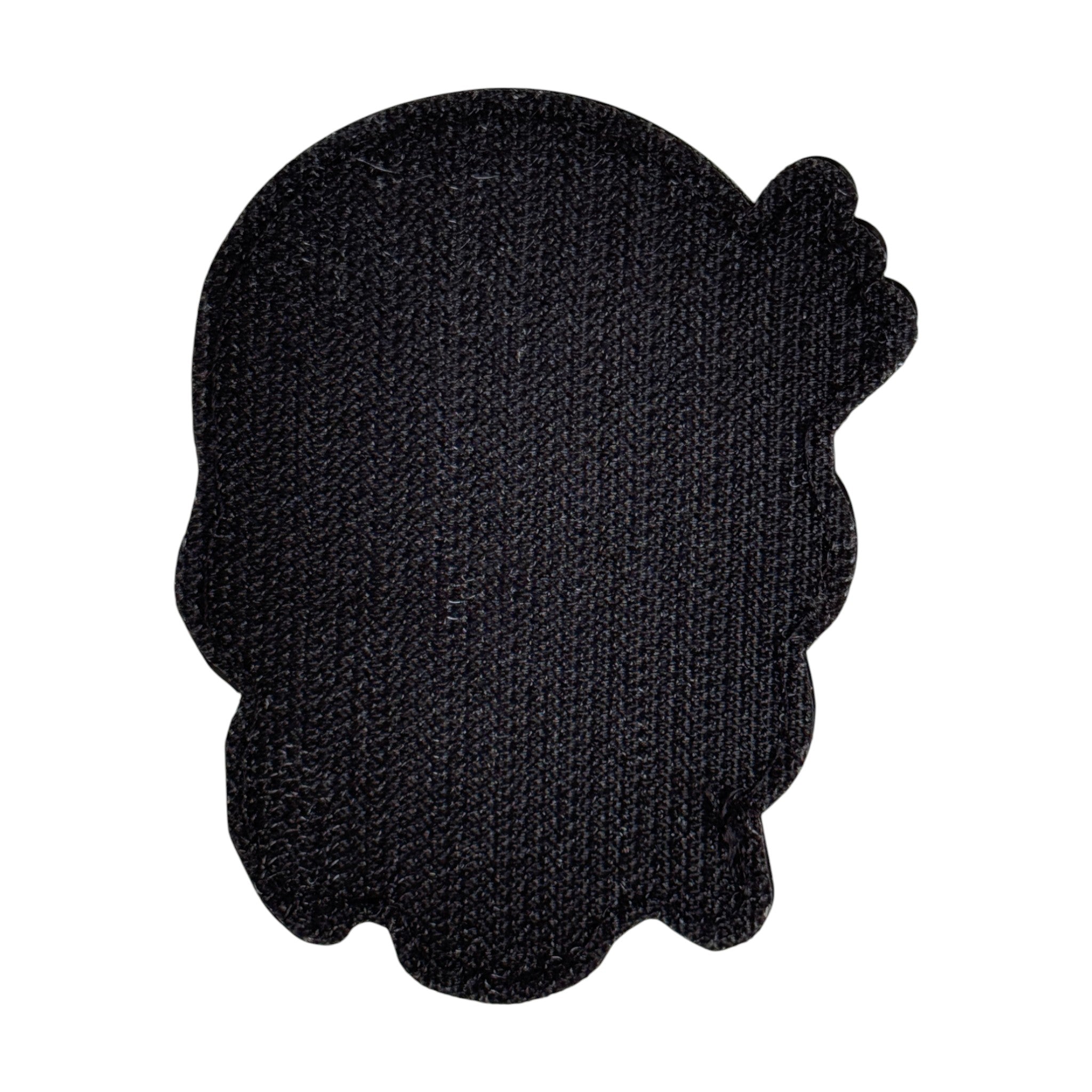 Daring Player "go yo hell!" 3D PVC Velcro patch with hook and loop backing. Back view
