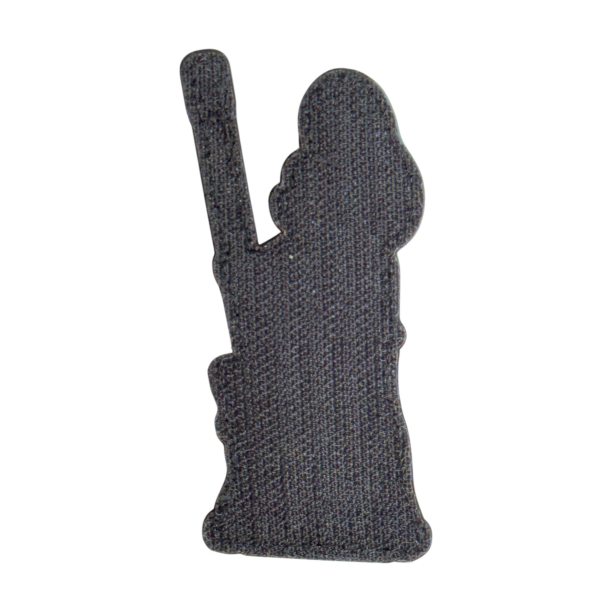 Pinup girl tactical military 3D PVC Hook and loop patch. Back view