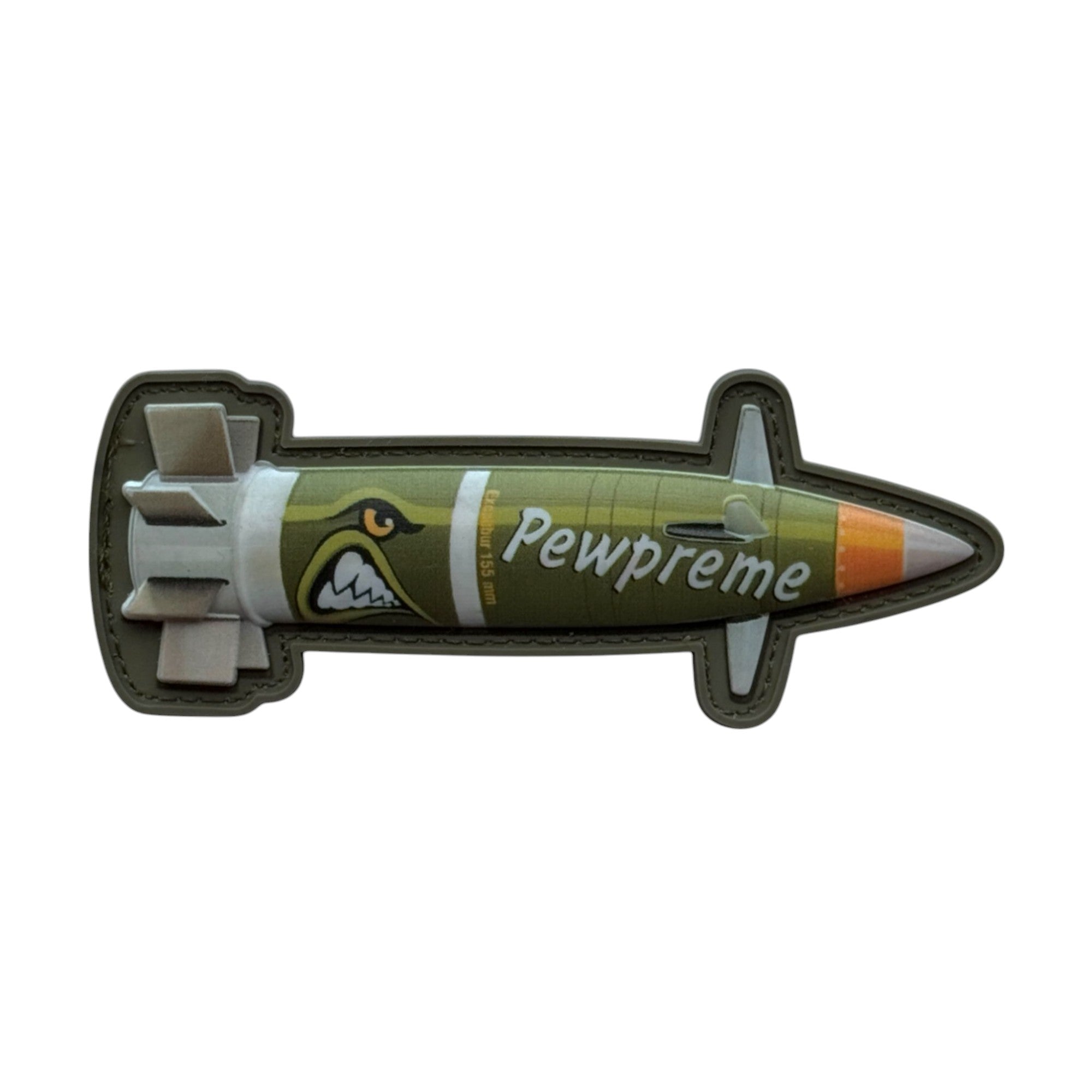 Missile in USA camo "pewpreme". tactical military 3D PVC Hook and loop patch.