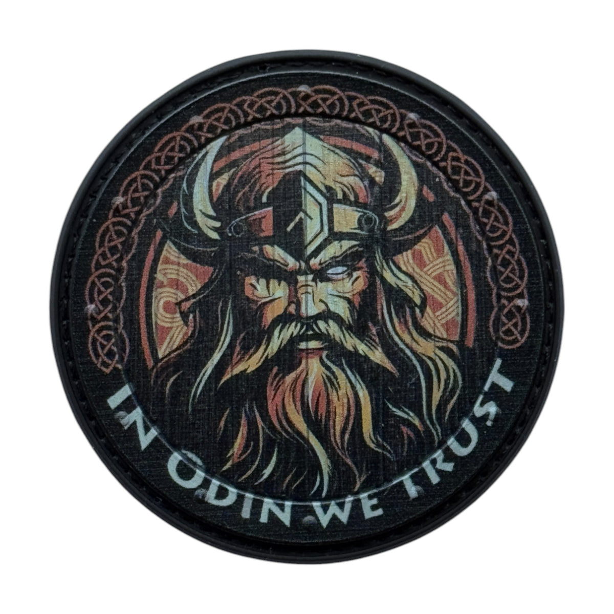 In Odin We Trust PVC Morale Patch - Top-Quality Hook And Loop Patches ...