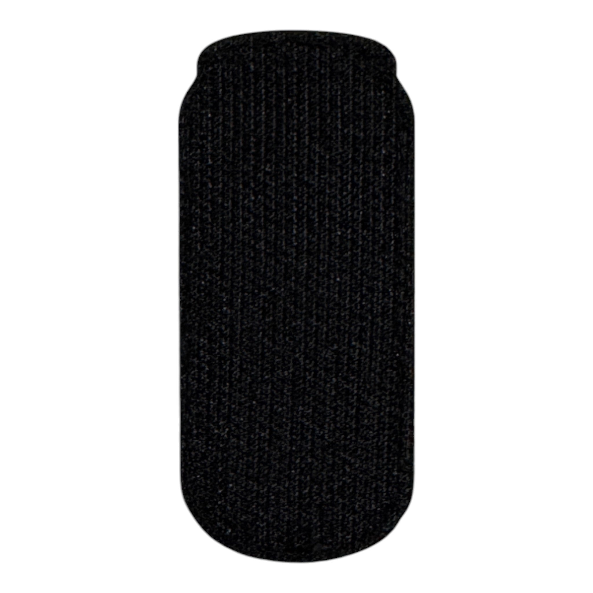 Soda can 3D PVC Velcro patch with hook and loop backing. Back view.