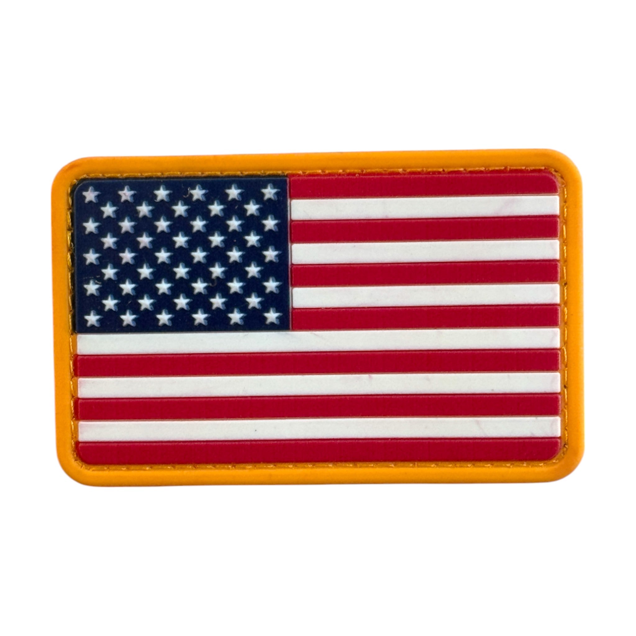USA FLAG on tactical military 3D PVC Hook and loop patch.