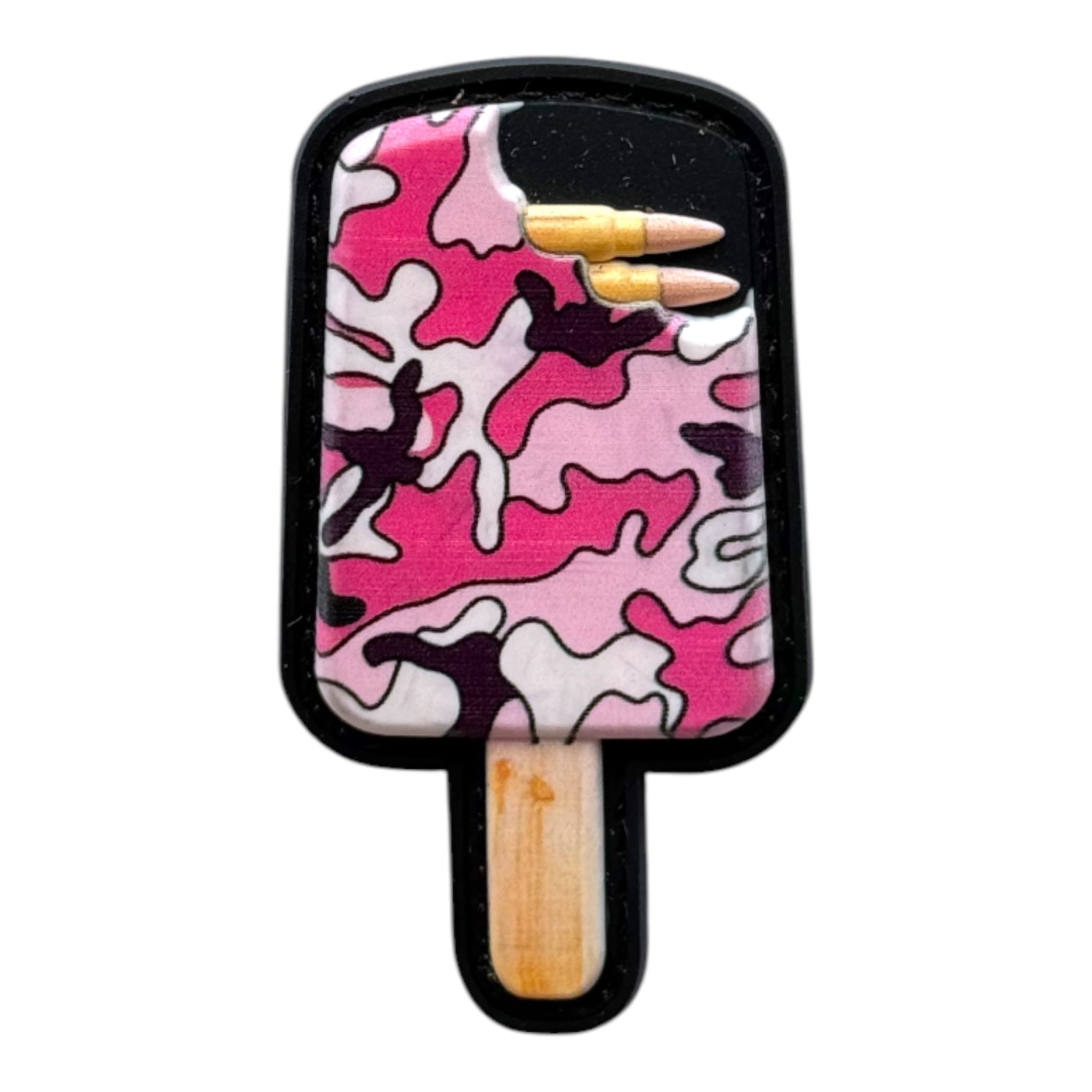 Camo Ice Cream PVC Patch – Pink & Green Variants